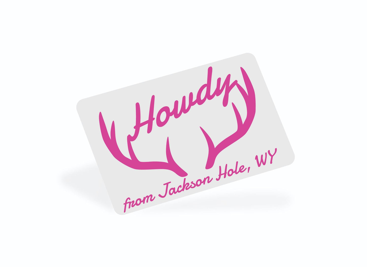 Personalized Howdy Antler Notecards