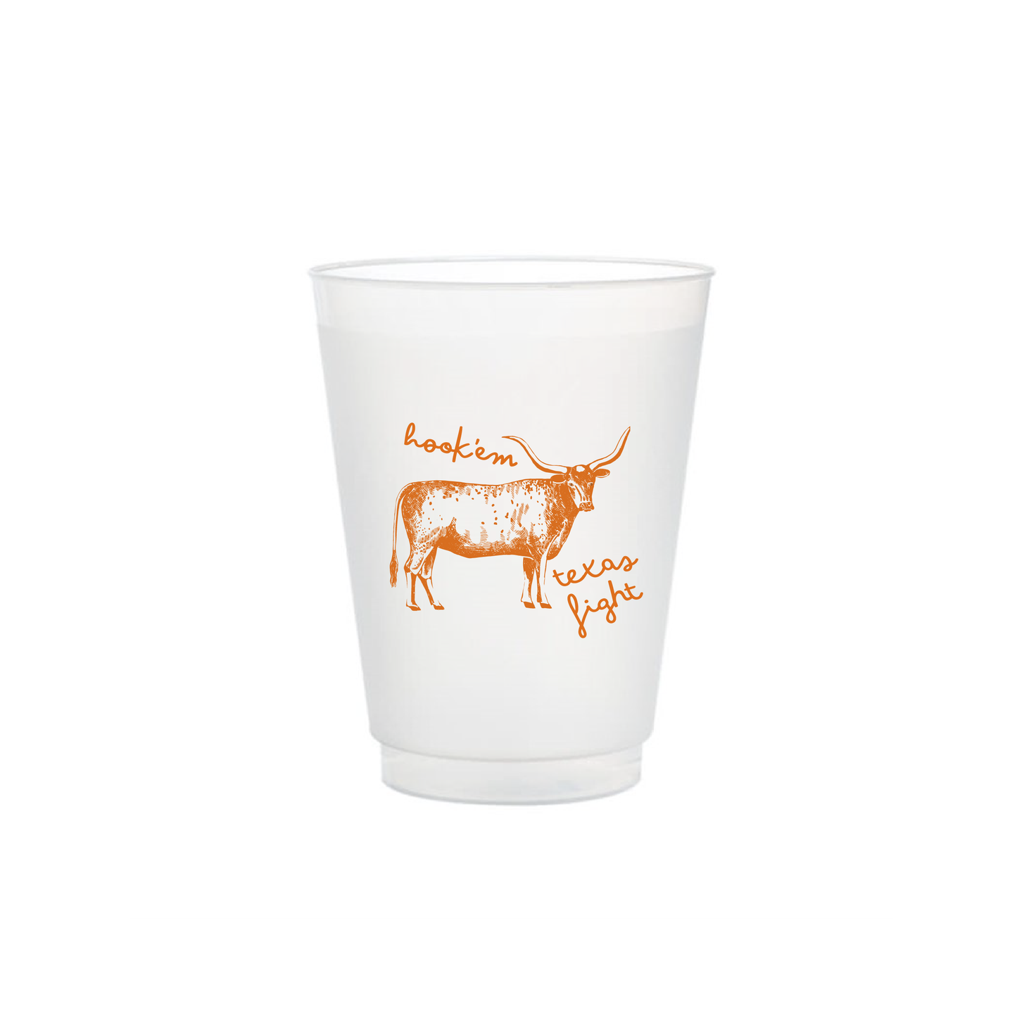 Longhorn Cups - Set of 8