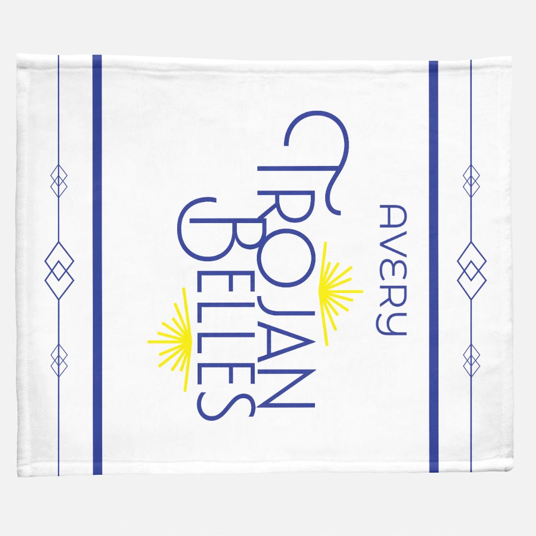 Trojan Belles Minky Blanket - 50