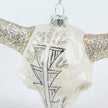 Bull Skull Glass Ornament