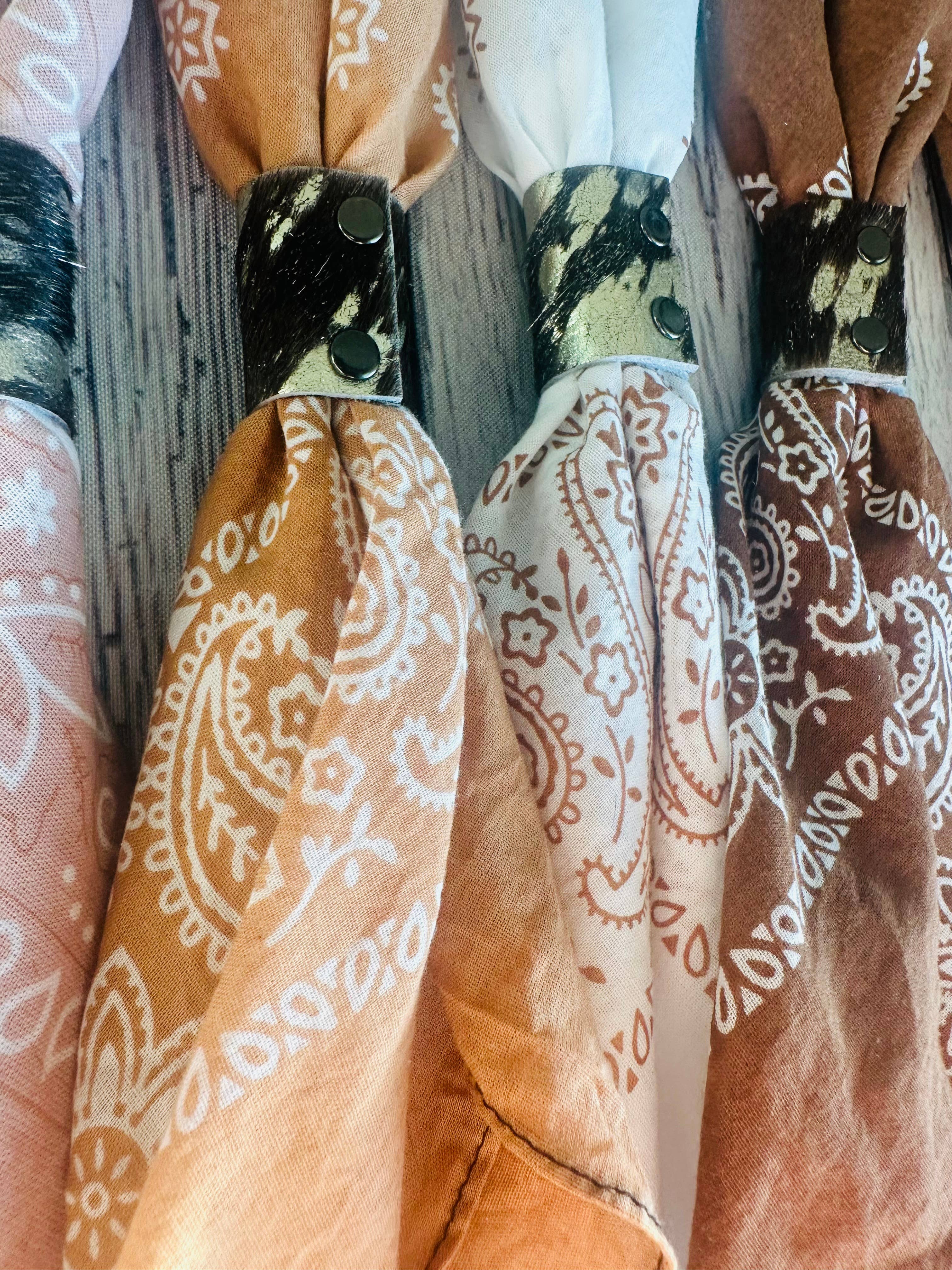 Terracotta Hues Hand Dyed Bandanas