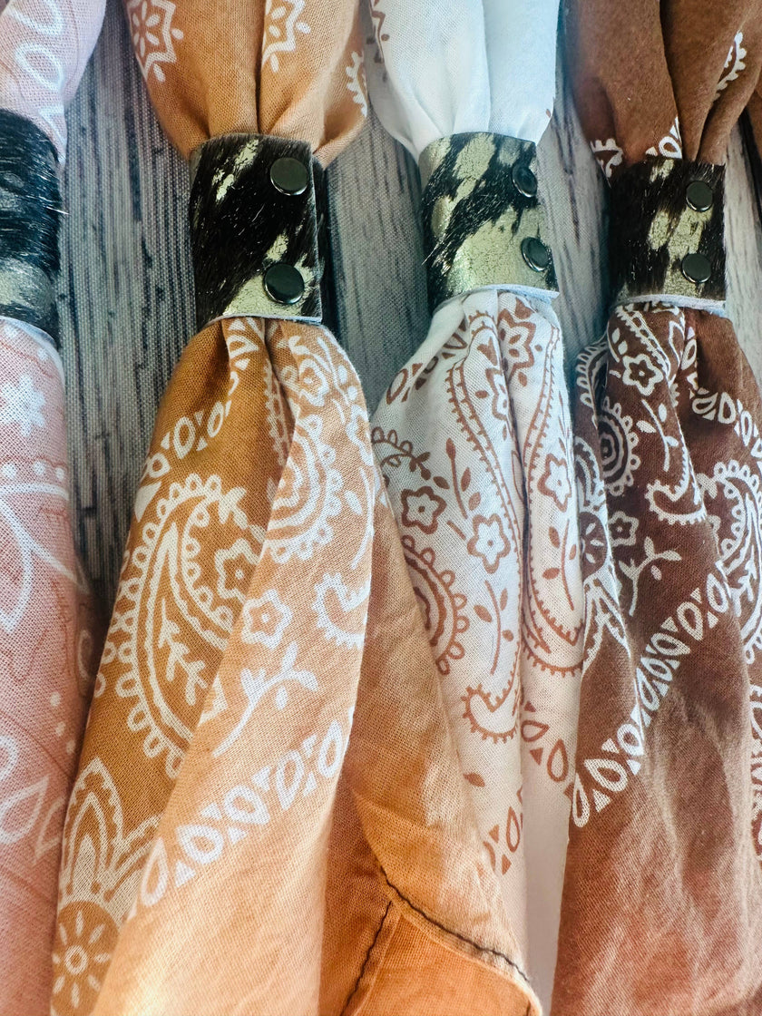 Terracotta Hues Hand Dyed Bandanas