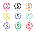 Personalized Flat Note Cards - Monogram Circle