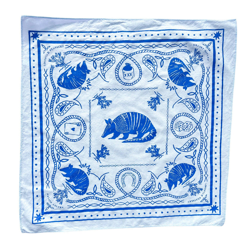 Armadillo Cotton Bandana - Multiple Colors