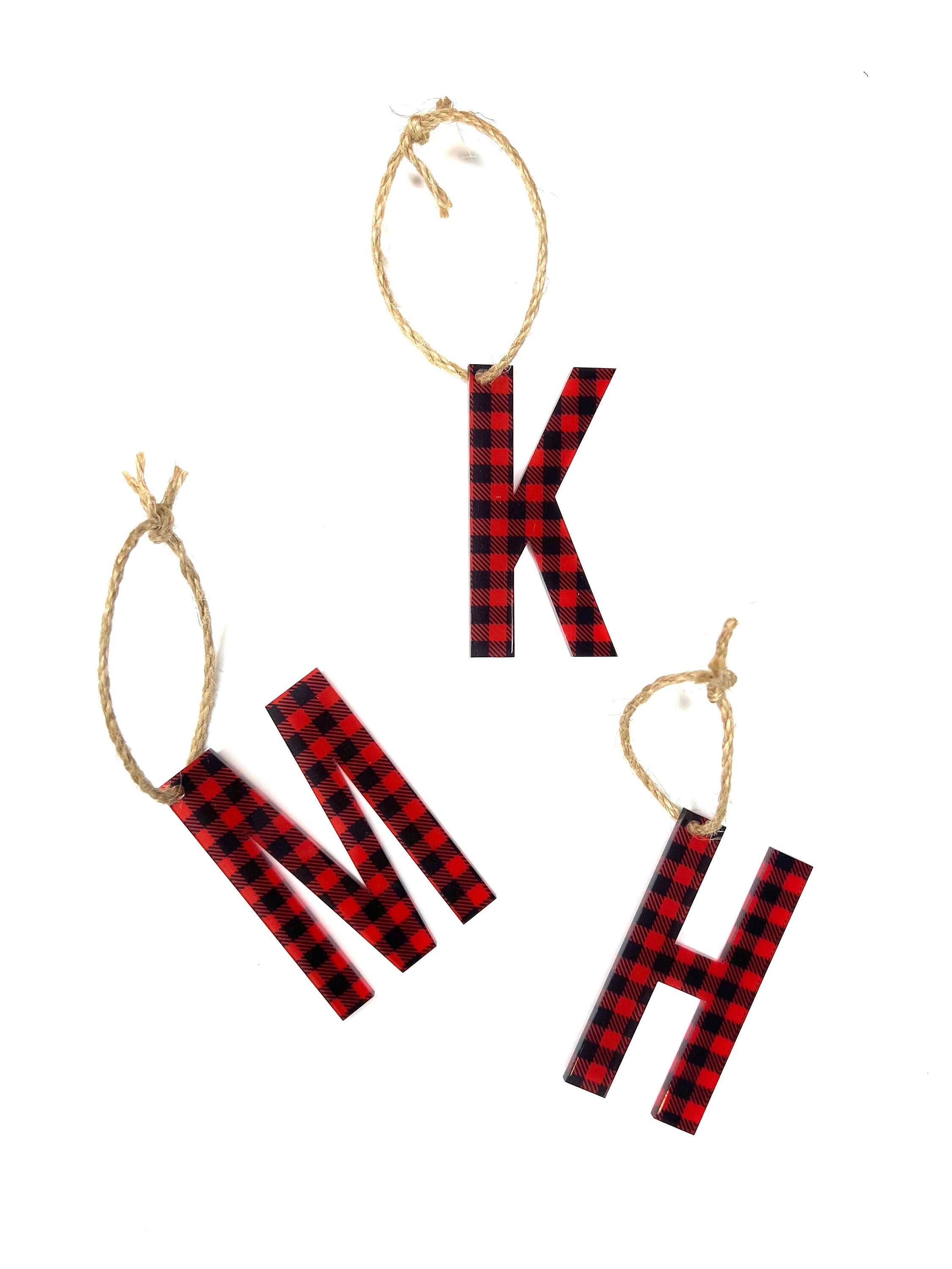 Monogram Ornament or Gift Tag - Bold