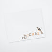 Personalized Flat Note Cards - Bird