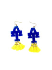 Custom School Spirit Tassel Earrings