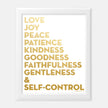 Fruits of the Spirit Gold Foil Print