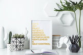 Fruits of the Spirit Gold Foil Print