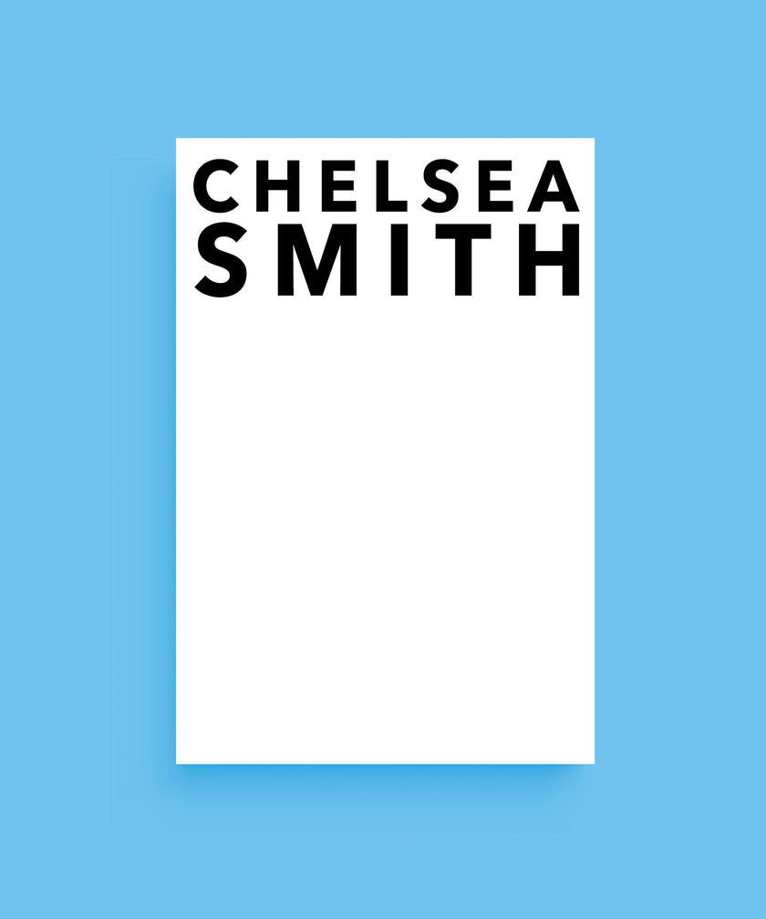 Personalized Notepad - Bold