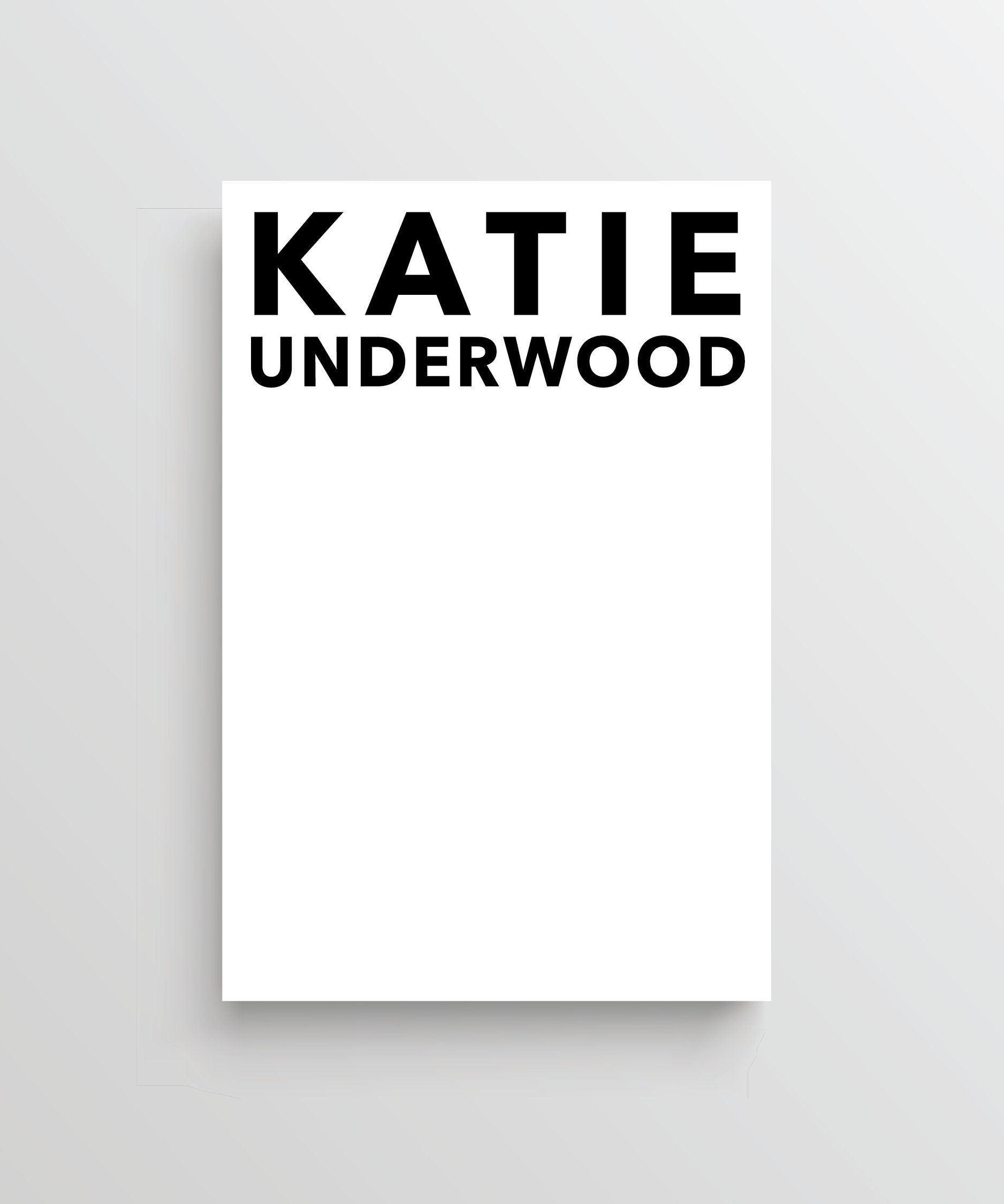Personalized Notepad - Bold