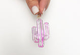Iridescent Cactus Earrings