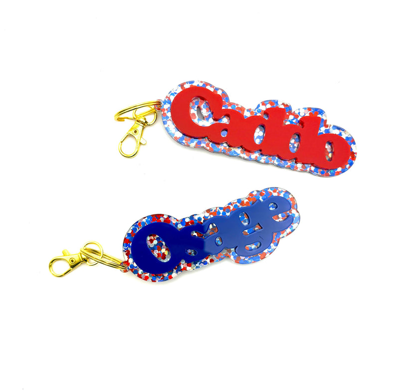 Camper Sparkle Keychain