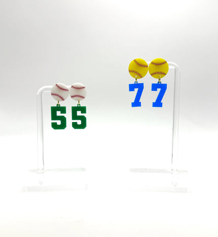 Custom Number Spirit Earrings