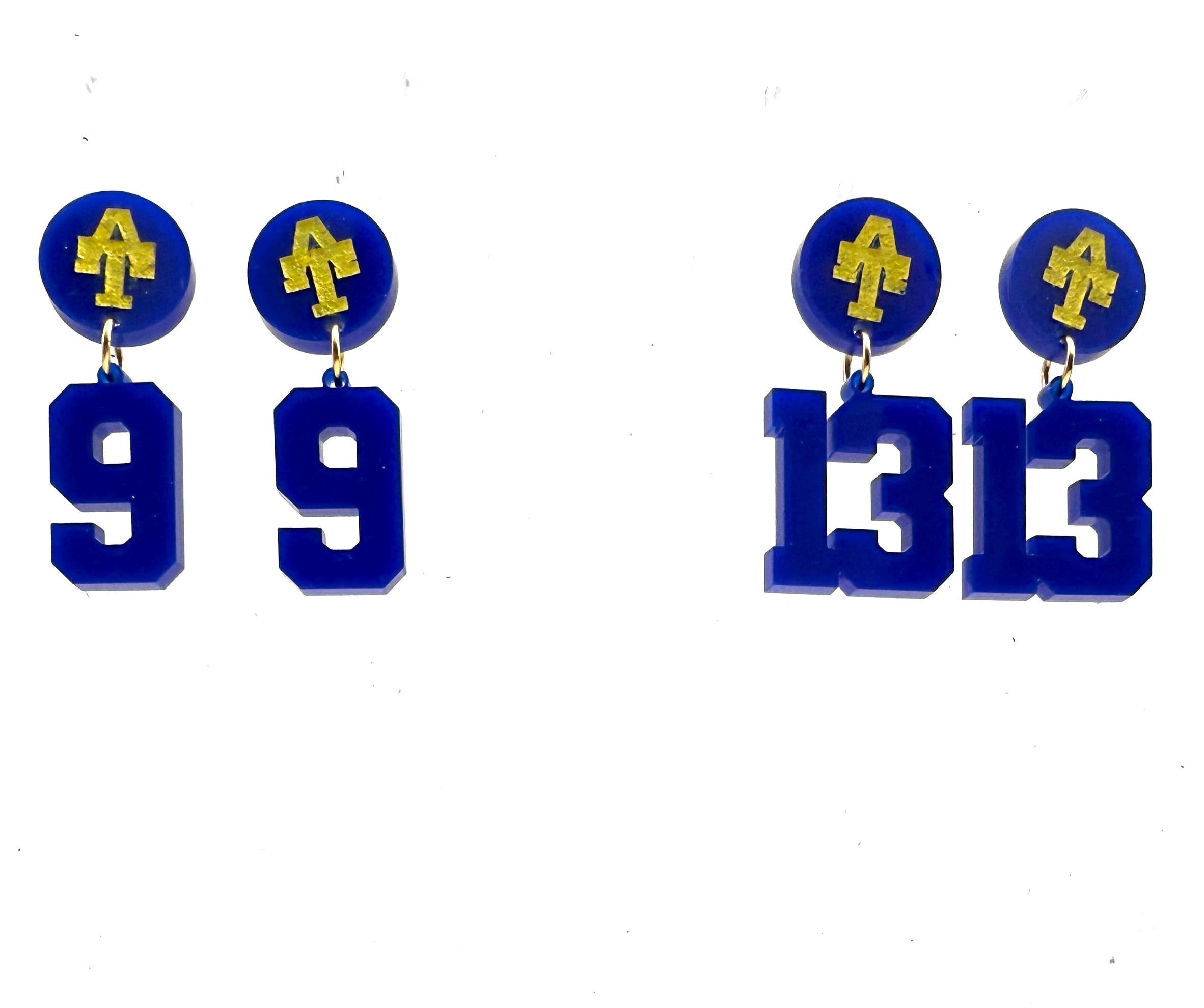 Custom Number Spirit Earrings
