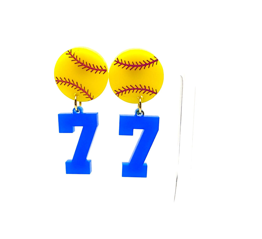 Custom Number Spirit Earrings