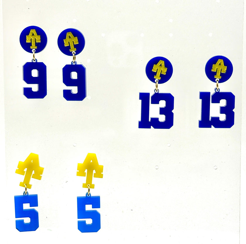 Custom Number Spirit Earrings