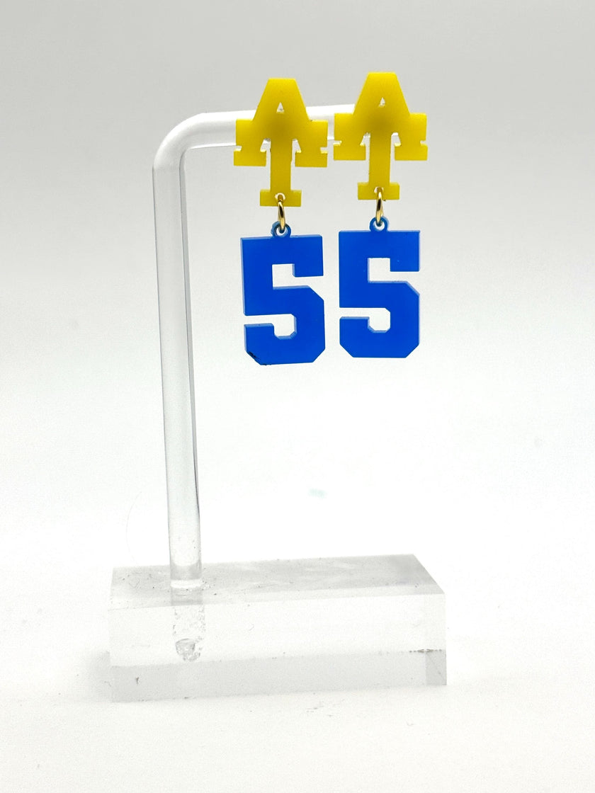 Custom Number Spirit Earrings