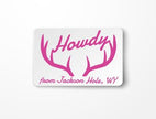 Personalized Howdy Antler Notecards