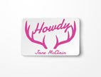 Personalized Howdy Antler Notecards