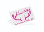 Personalized Howdy Antler Notecards