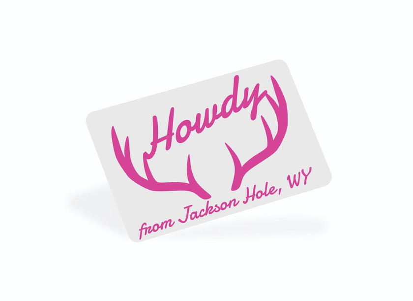 Personalized Howdy Antler Notecards