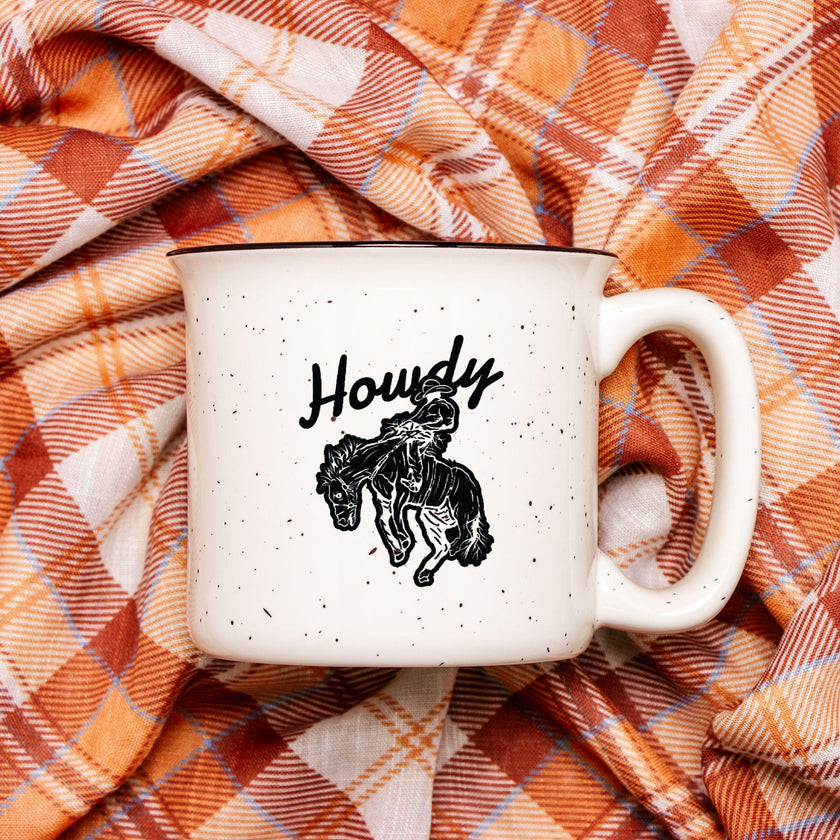 Howdy Ceramic Camp Mug