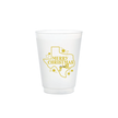 Feliz Texas Christmas Cups - Set of 8