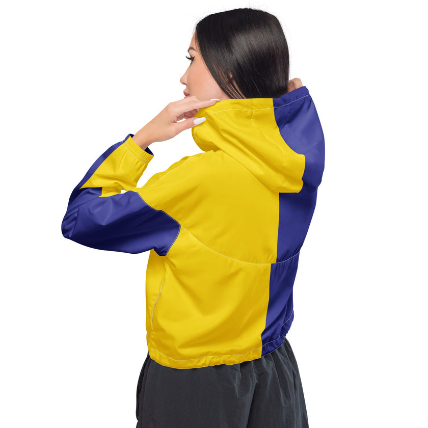 Golden Spikes Women’s Cropped Windbreaker