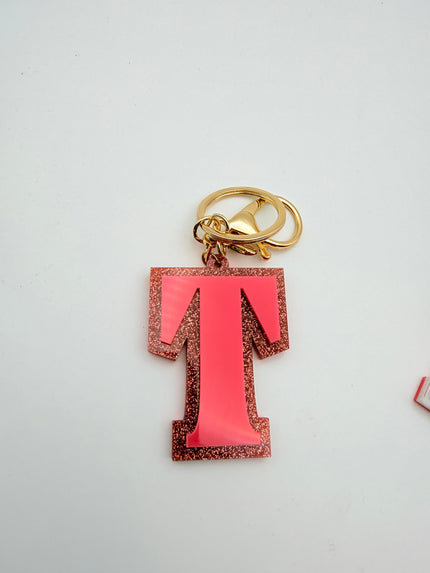 Initial Sparkle Keychain - Valentine's Edition