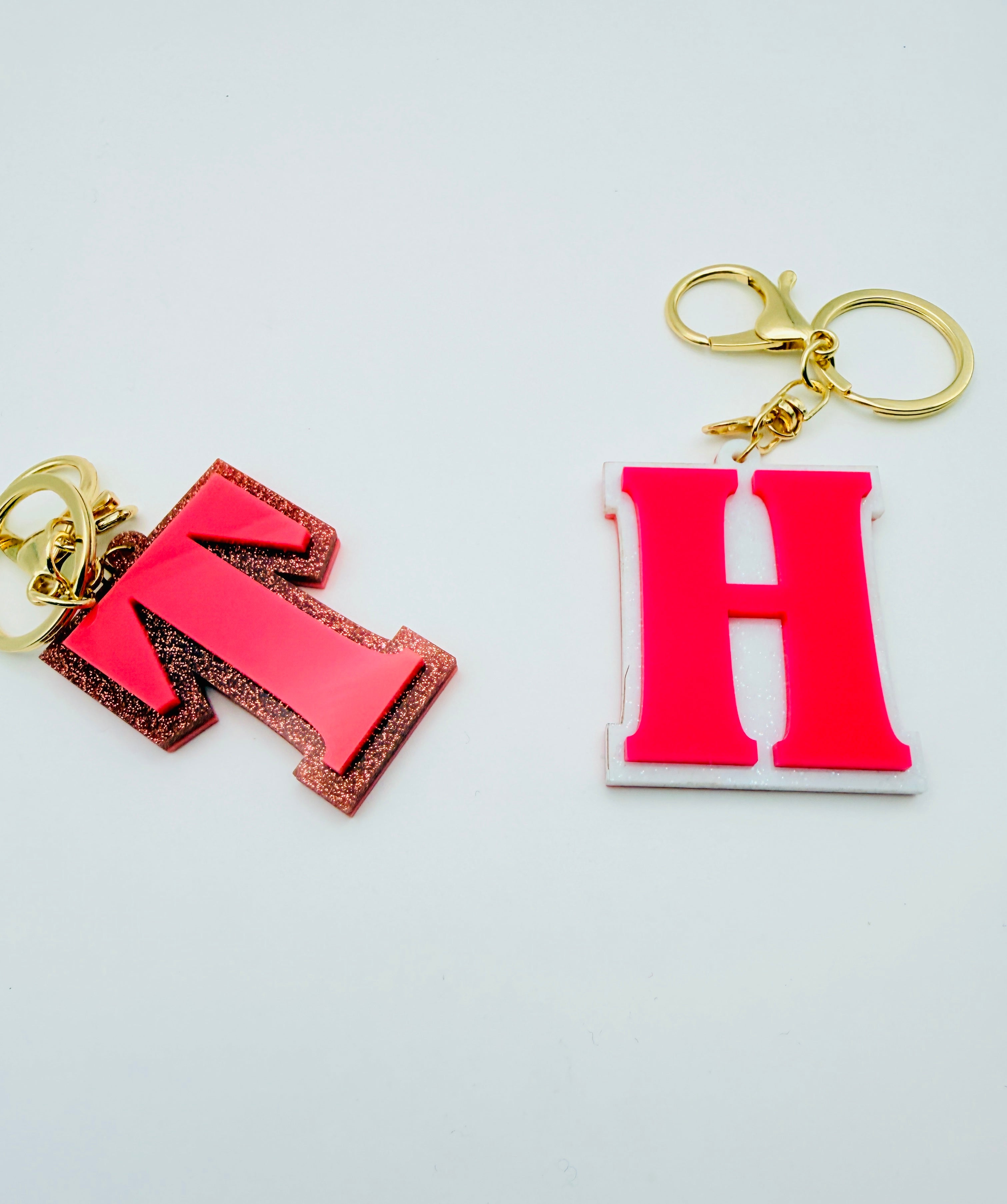 Initial Sparkle Keychain - Valentine's Edition