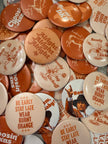 Burnt Orange Game Day Buttons