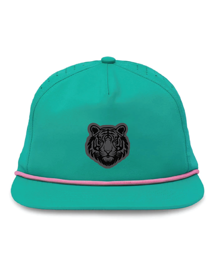 Galarraga Teal Unstructured Rope Hat