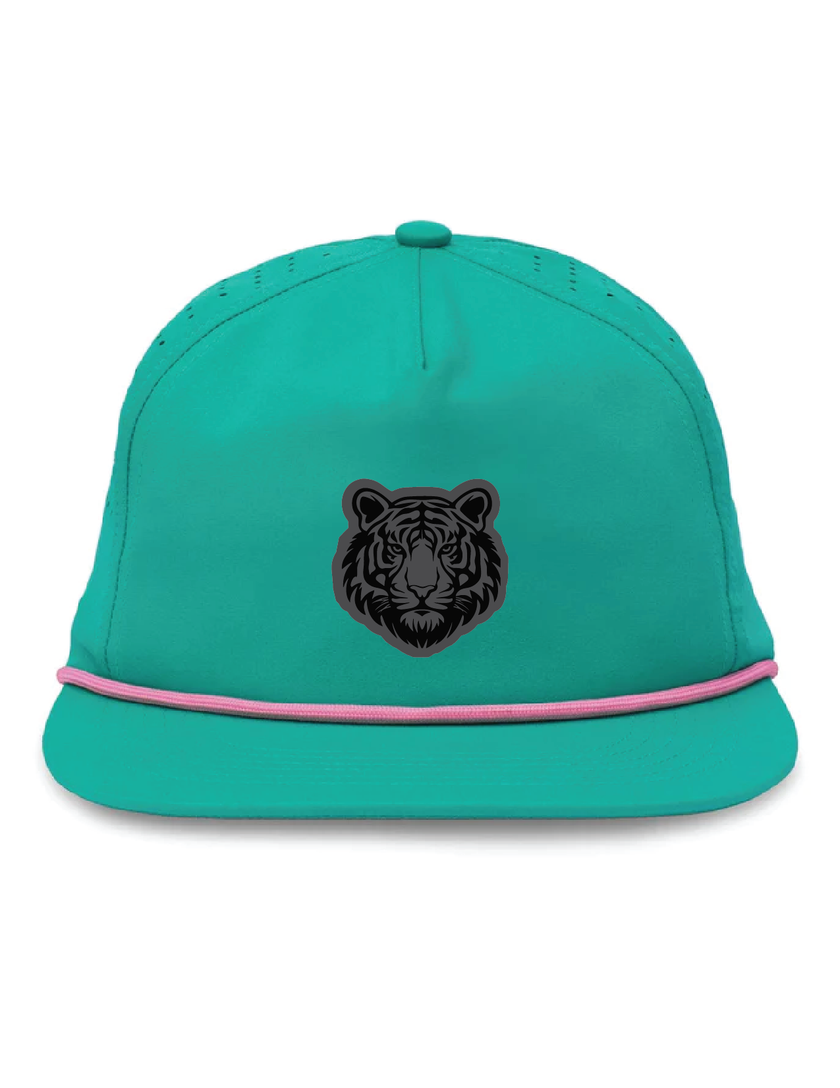 Galarraga Teal Unstructured Rope Hat