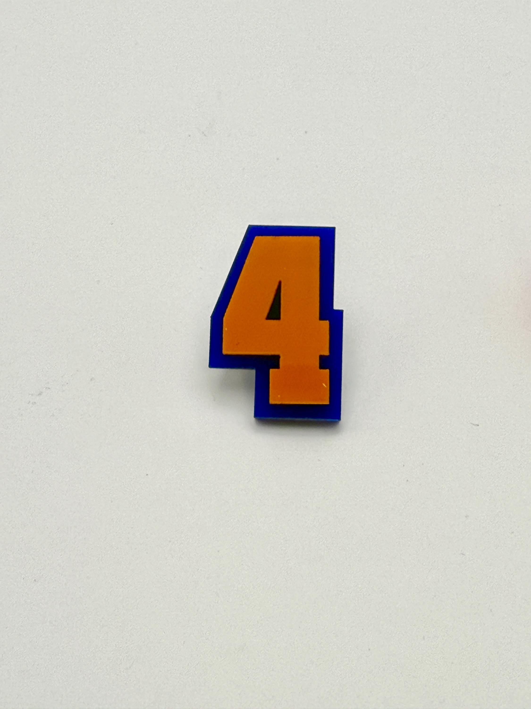 Custom Number Spirit Hat Pin