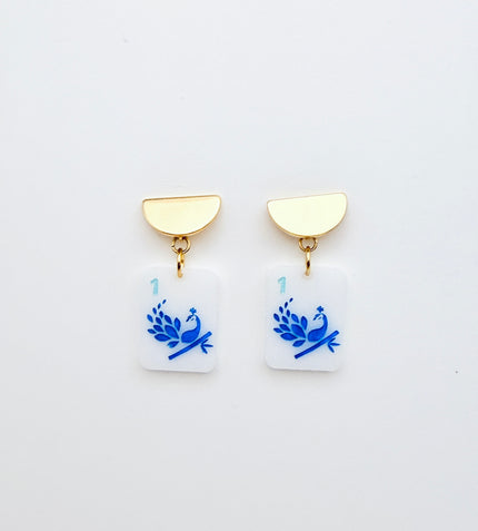 Mahjong Earrings