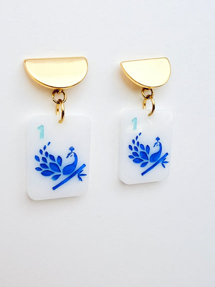 Mahjong Earrings