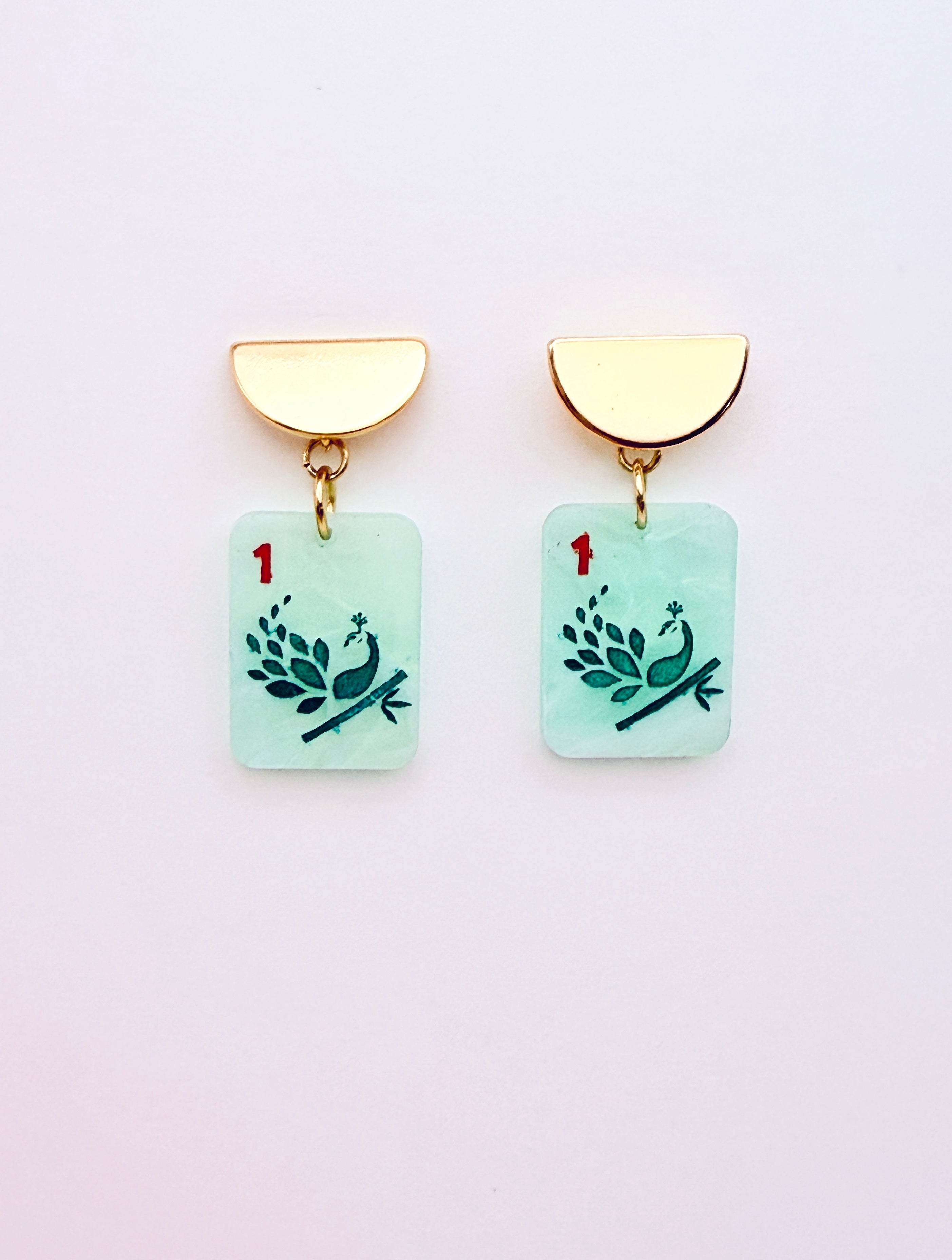 Mahjong Earrings