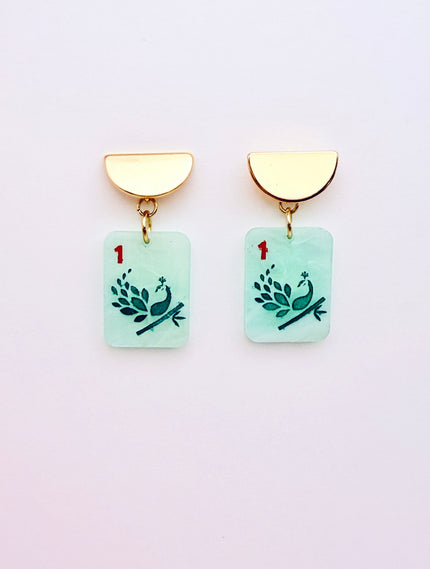 Mahjong Earrings