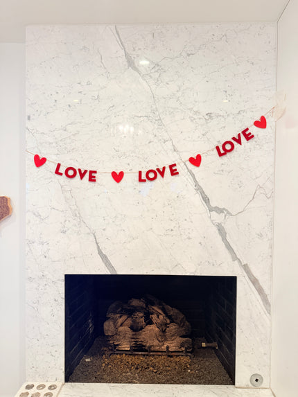 LOVE Felt Garland