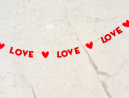 LOVE Felt Garland