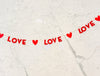 LOVE Felt Garland