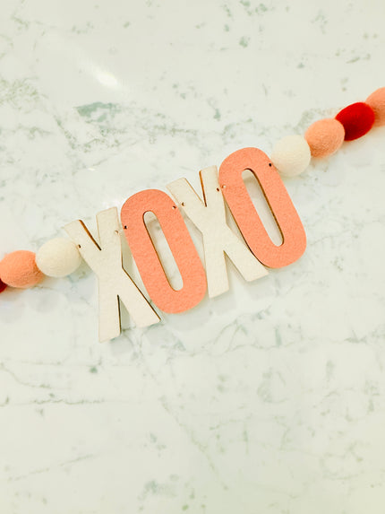 XOXO Felt Garland