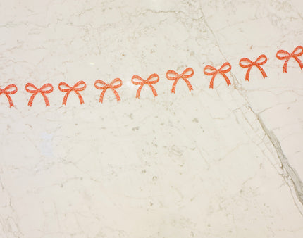 Glitter Bow Felt Garland