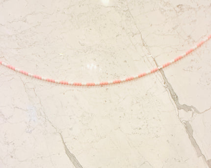 Pink and White Beaded Garland