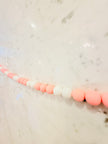 Pink and White Beaded Garland