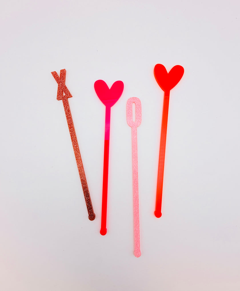 XO Valentine Swizzle Sticks