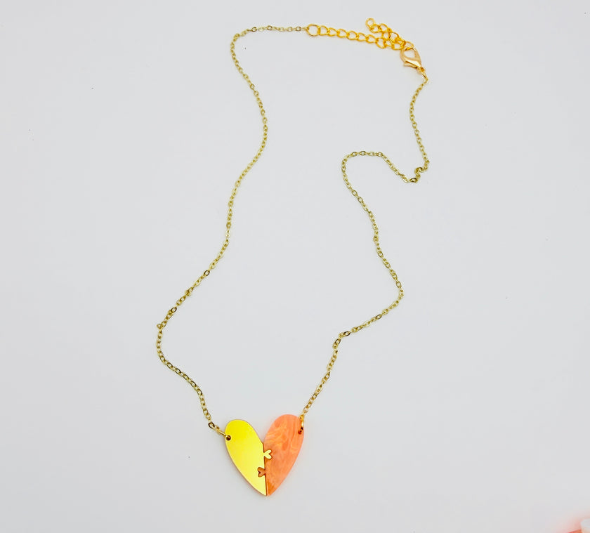 BFF Heart Necklace