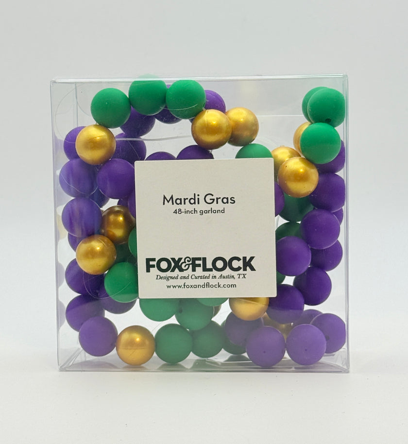 Mardi Gras Beaded Garland