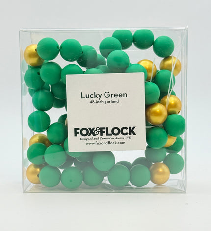 Lucky Green Beaded Garland